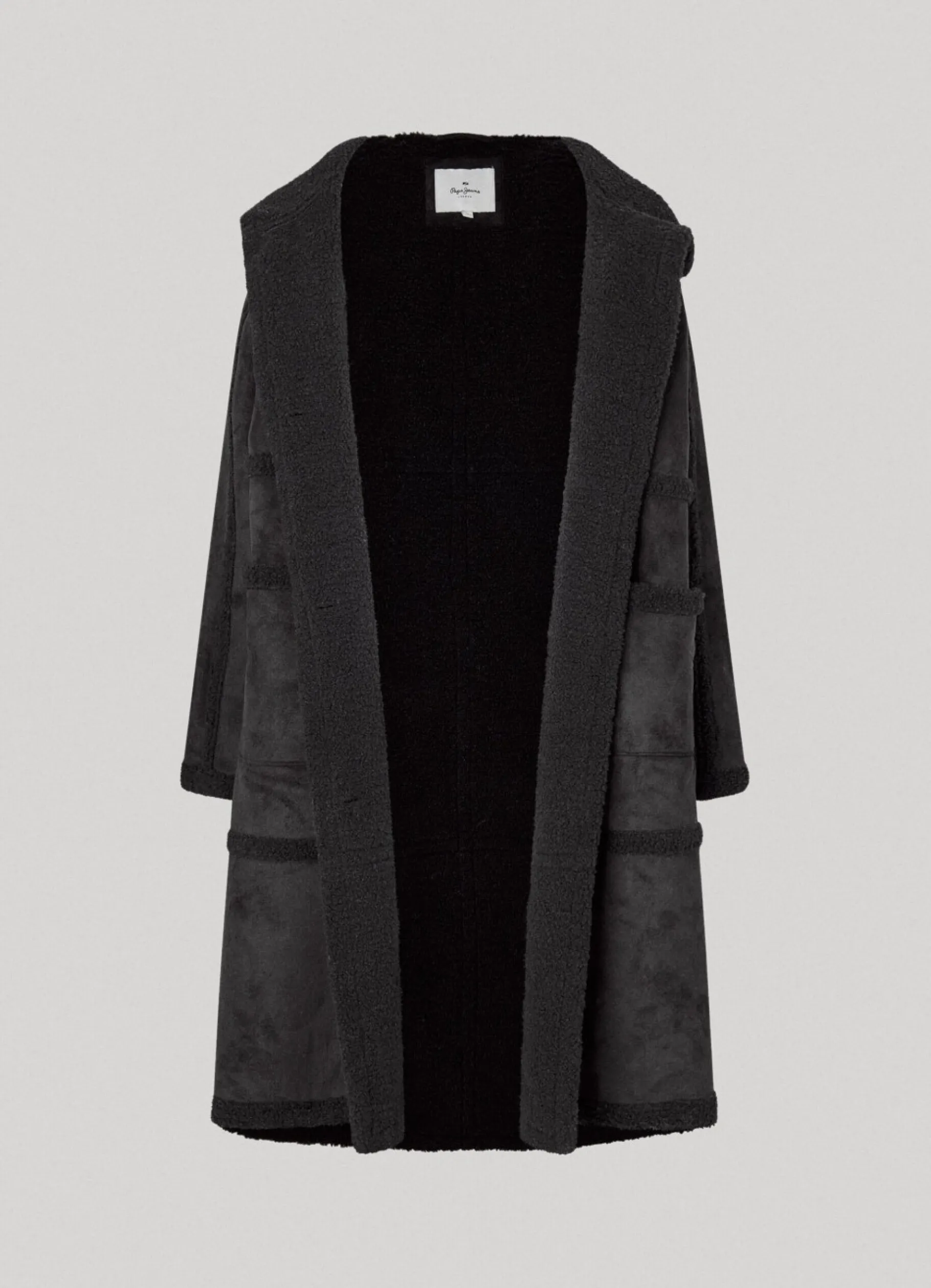 Women Pepe Jeans Long Suedette Jacket