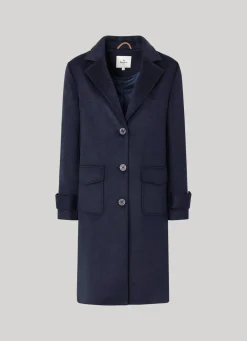 Women Pepe Jeans Long Wool Coat