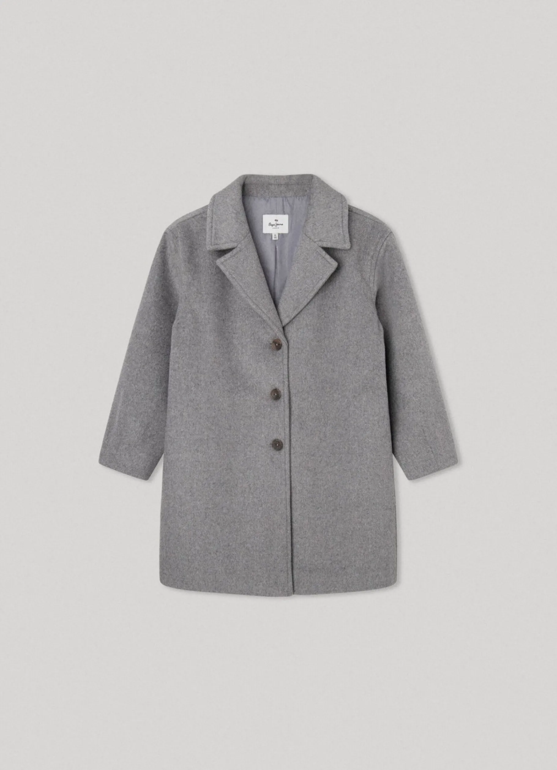 Girl Pepe Jeans Long Wool Coat