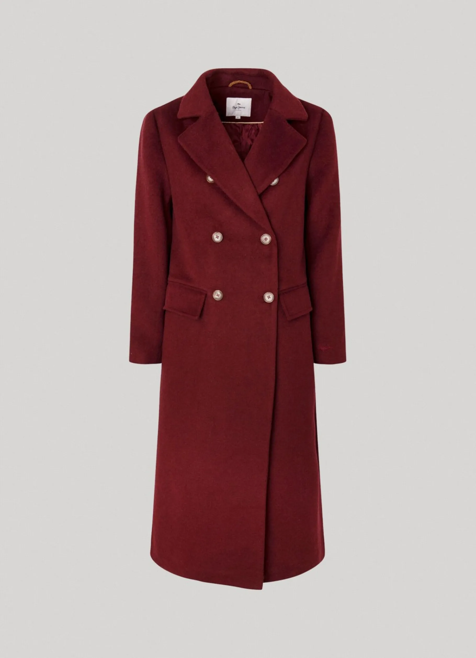 Women Pepe Jeans Long Wool Coat