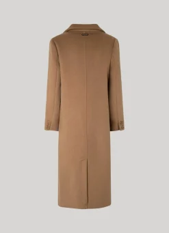 Women Pepe Jeans Long Wool Coat