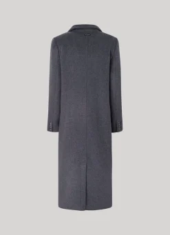 Women Pepe Jeans Long Wool Coat