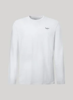 Men Pepe Jeans Long-Sleeved Cotton T-Shirt