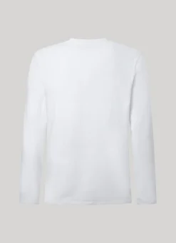 Men Pepe Jeans Long-Sleeved Cotton T-Shirt