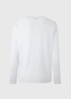 Men Pepe Jeans Long-Sleeved Cotton T-Shirt