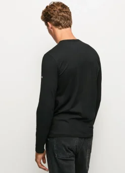 Men Pepe Jeans Long-Sleeved Cotton T-Shirt