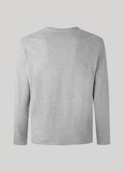 Men Pepe Jeans Long-Sleeved Cotton T-Shirt