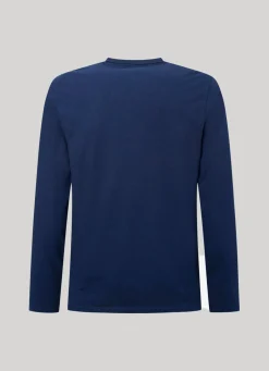 Men Pepe Jeans Long-Sleeved Cotton T-Shirt