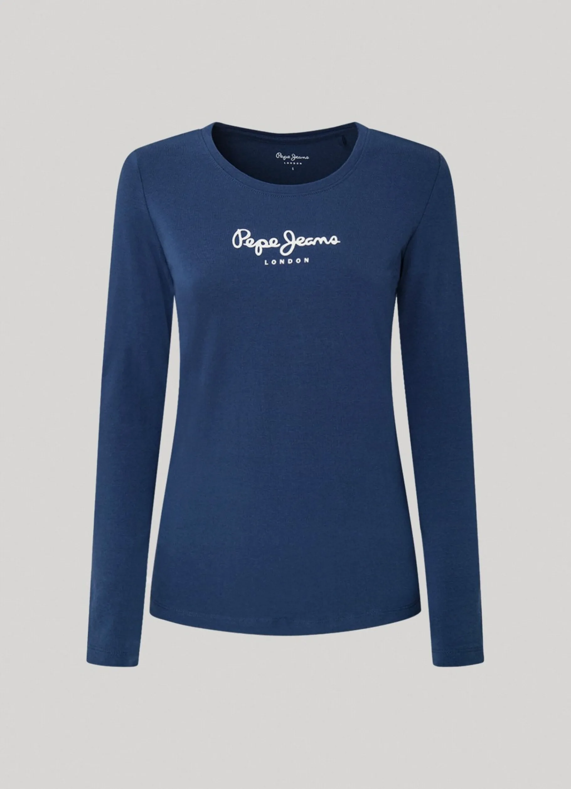 Women Pepe Jeans Long-Sleeved Cotton T-Shirt