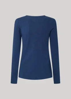 Women Pepe Jeans Long-Sleeved Cotton T-Shirt