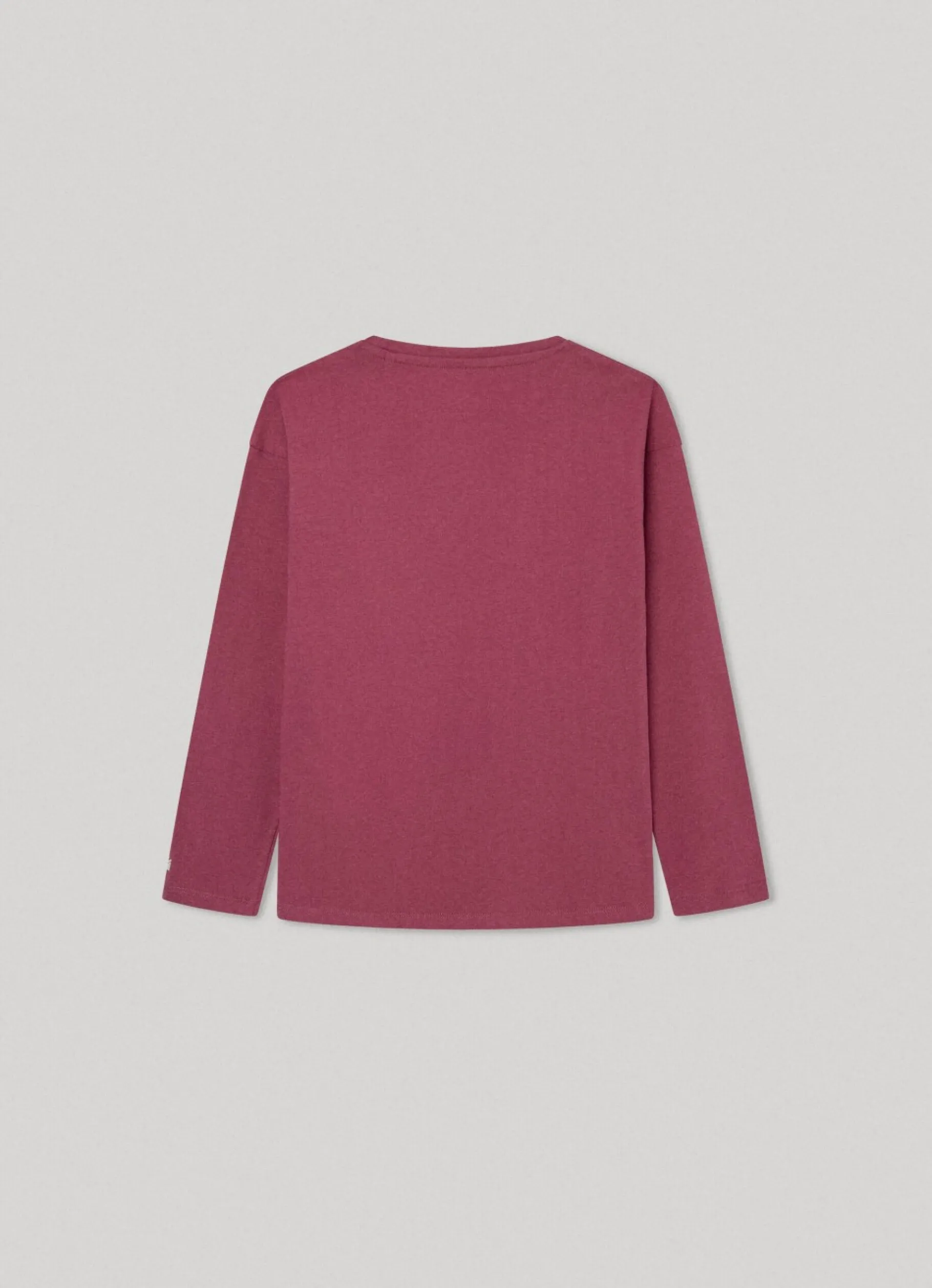 Girl Pepe Jeans Long-Sleeved Strass Logo T-Shirt