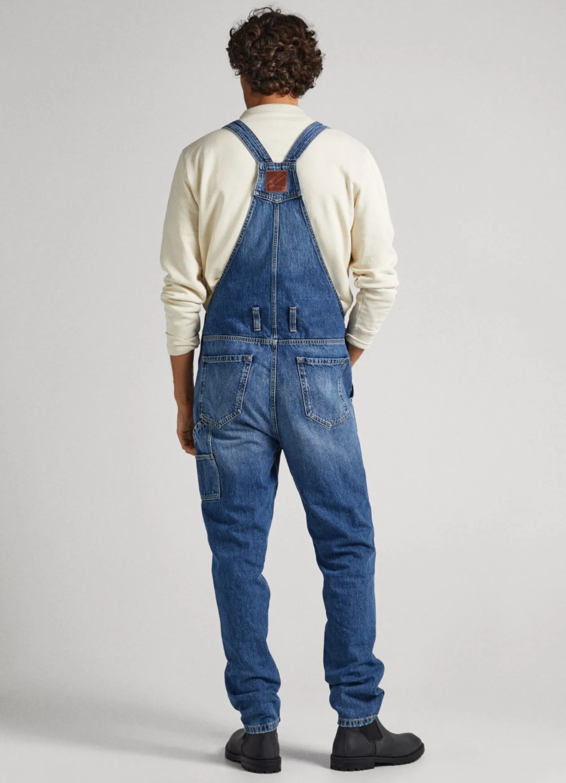 Men Pepe Jeans Loose Fit Dungarees