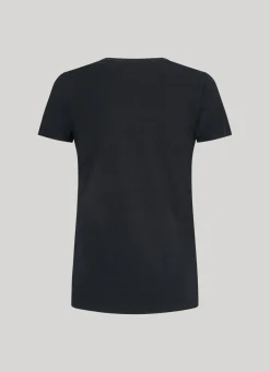 Women Pepe Jeans Lycra T-Shirt With Printed Logo
