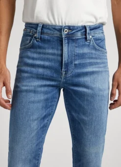 Men Pepe Jeans Mason Skinny Fit Mid-Rise Jeans