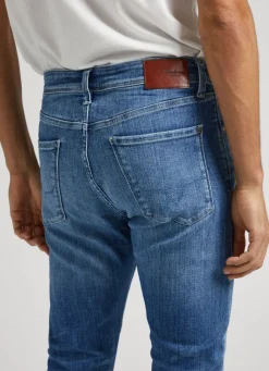 Men Pepe Jeans Mason Skinny Fit Mid-Rise Jeans