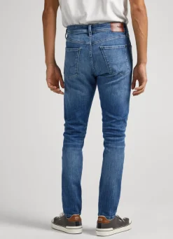 Men Pepe Jeans Mason Skinny Fit Mid-Rise Jeans