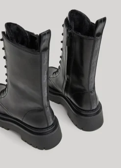 Women Pepe Jeans Mid Leg Utility Boots