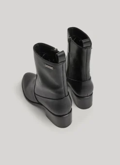 Women Pepe Jeans Mid-Calf Leather Bootie
