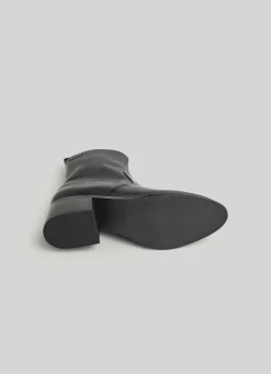 Women Pepe Jeans Mid-Calf Leather Bootie