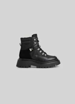 Women Pepe Jeans Mid-Cut Lace-Up Boots