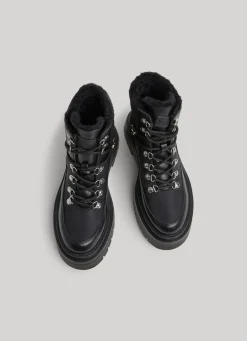 Women Pepe Jeans Mid-Cut Lace-Up Boots