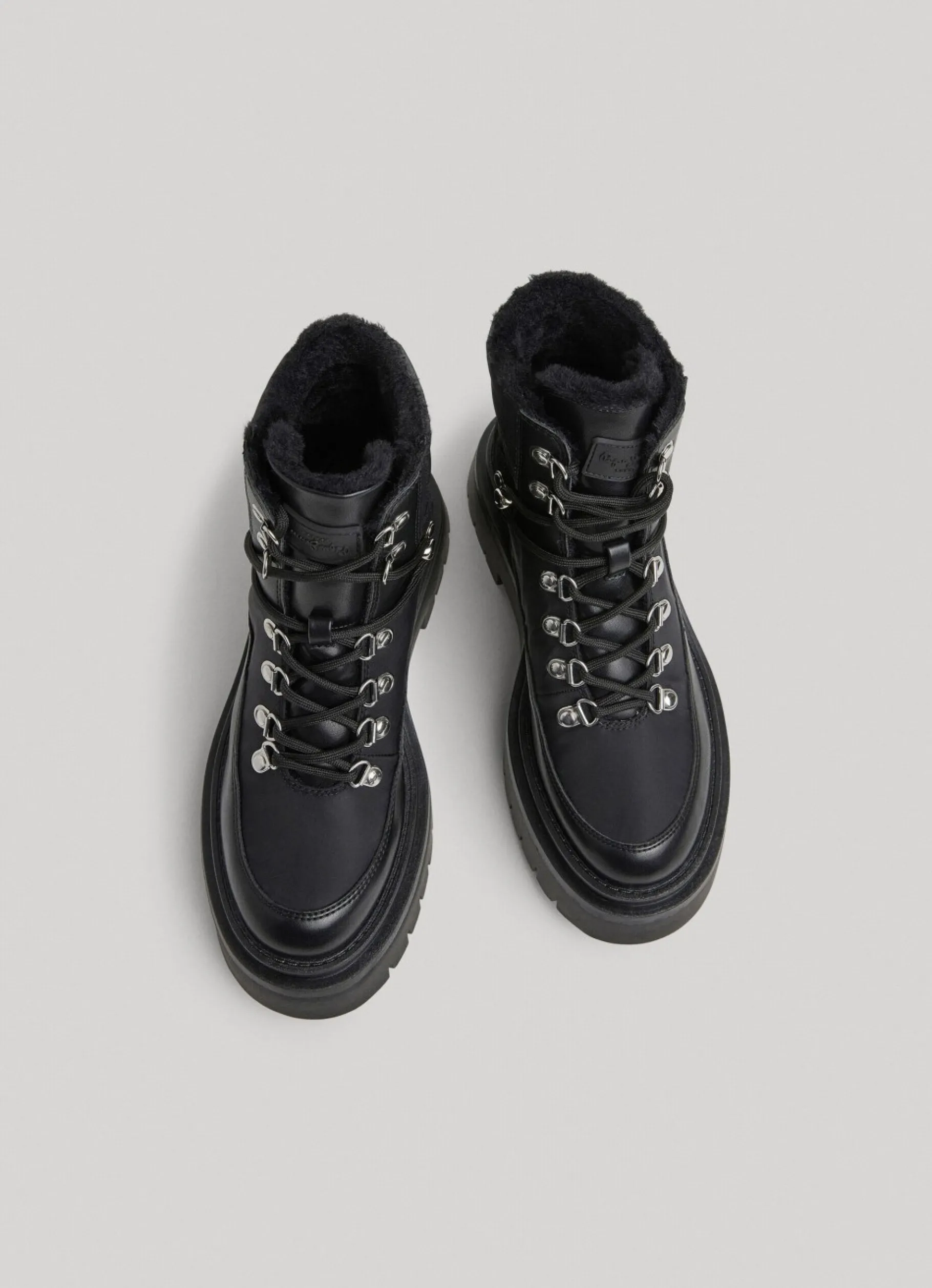 Women Pepe Jeans Mid-Cut Lace-Up Boots