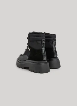 Women Pepe Jeans Mid-Cut Lace-Up Boots