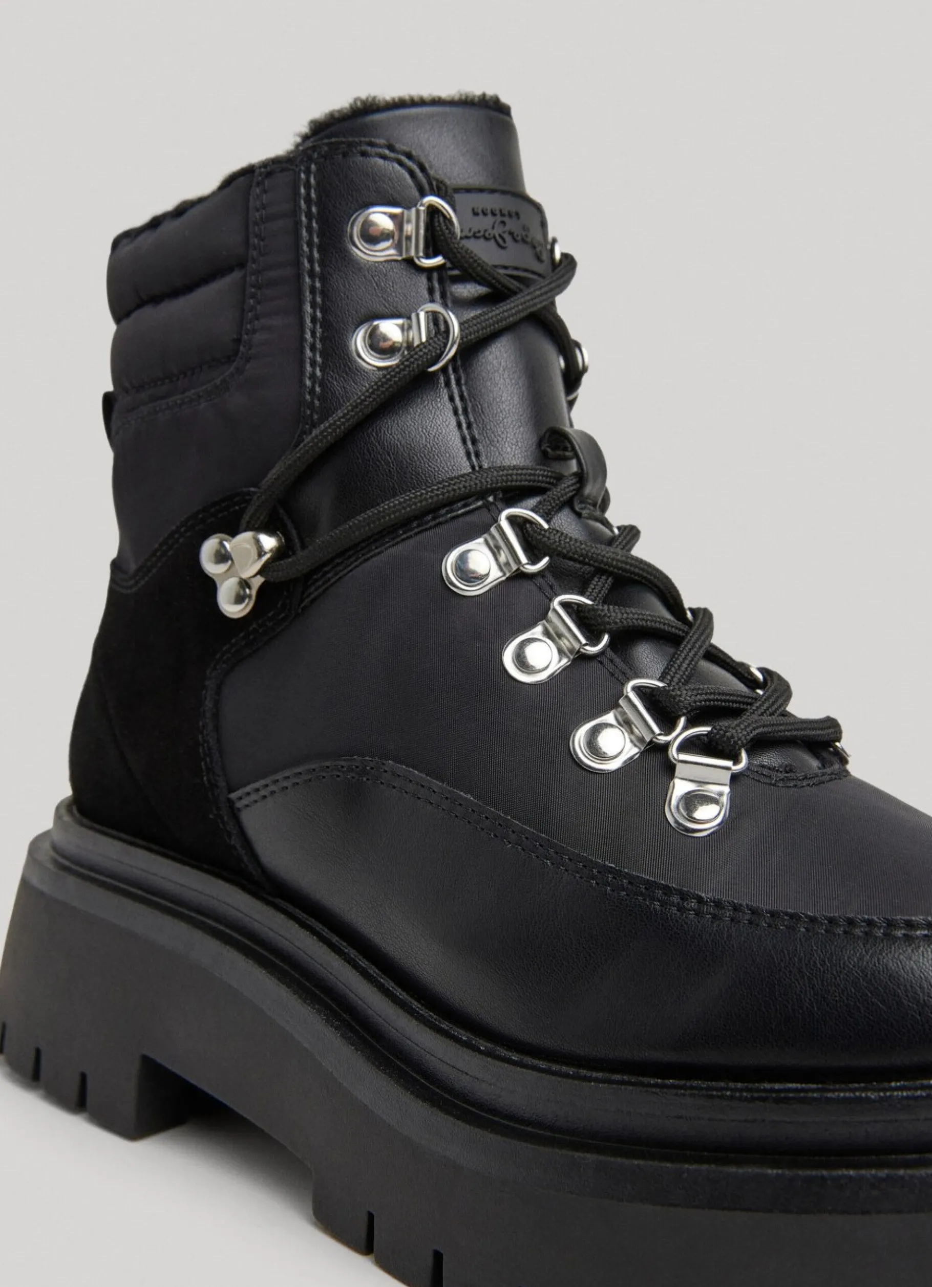 Women Pepe Jeans Mid-Cut Lace-Up Boots