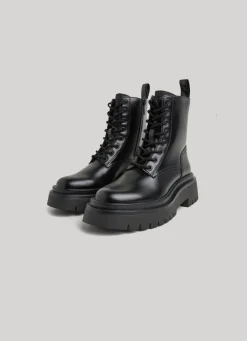 Women Pepe Jeans Mid-Cut Utility Boots