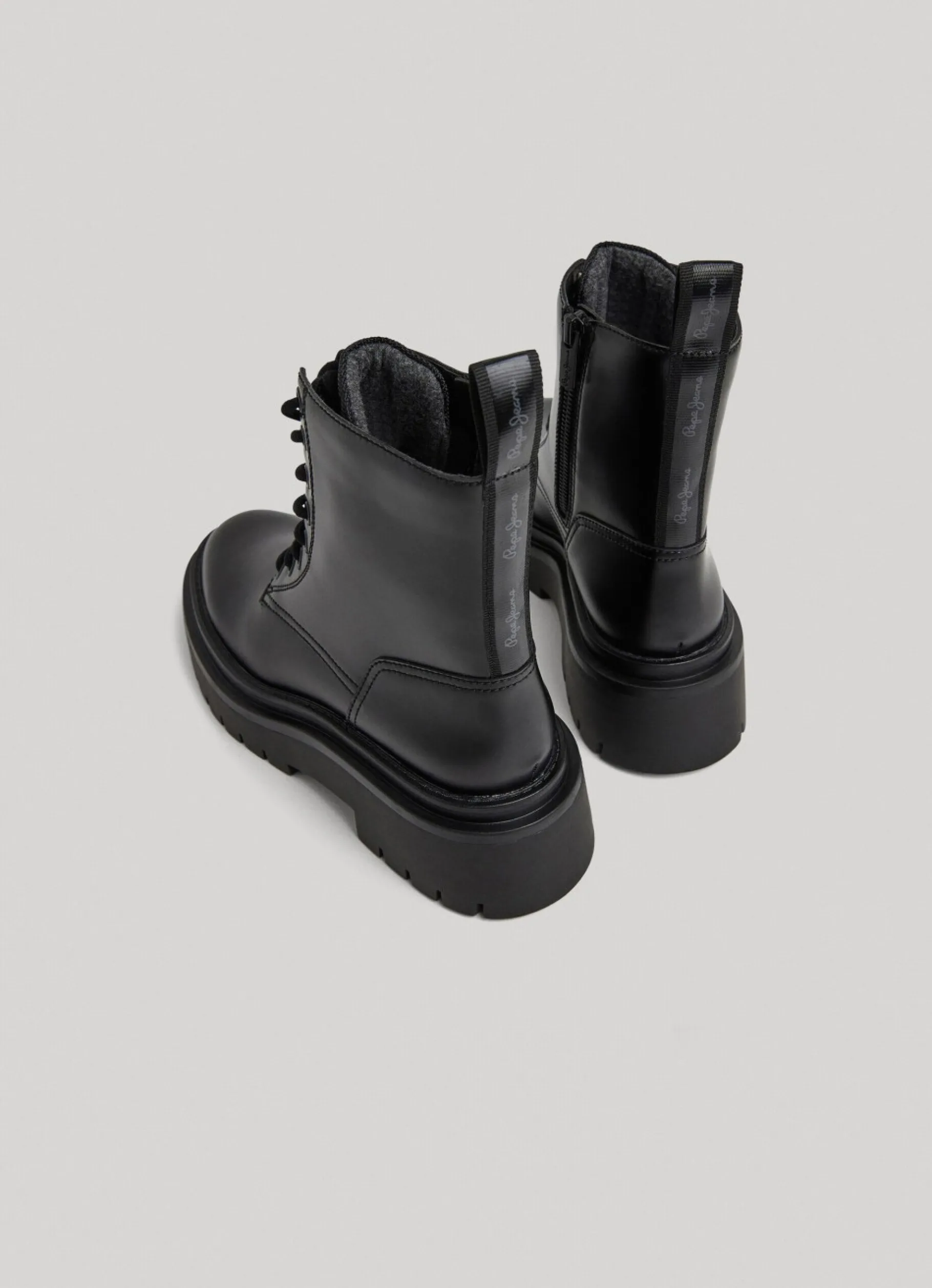 Women Pepe Jeans Mid-Cut Utility Boots