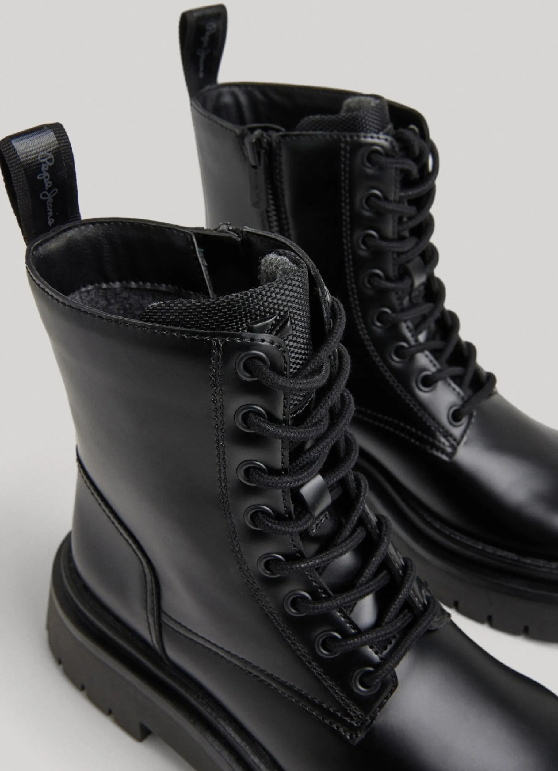 Women Pepe Jeans Mid-Cut Utility Boots