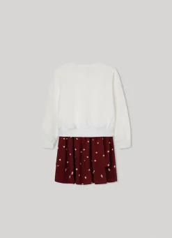 Girl Pepe Jeans Mixed Logo Print Dress