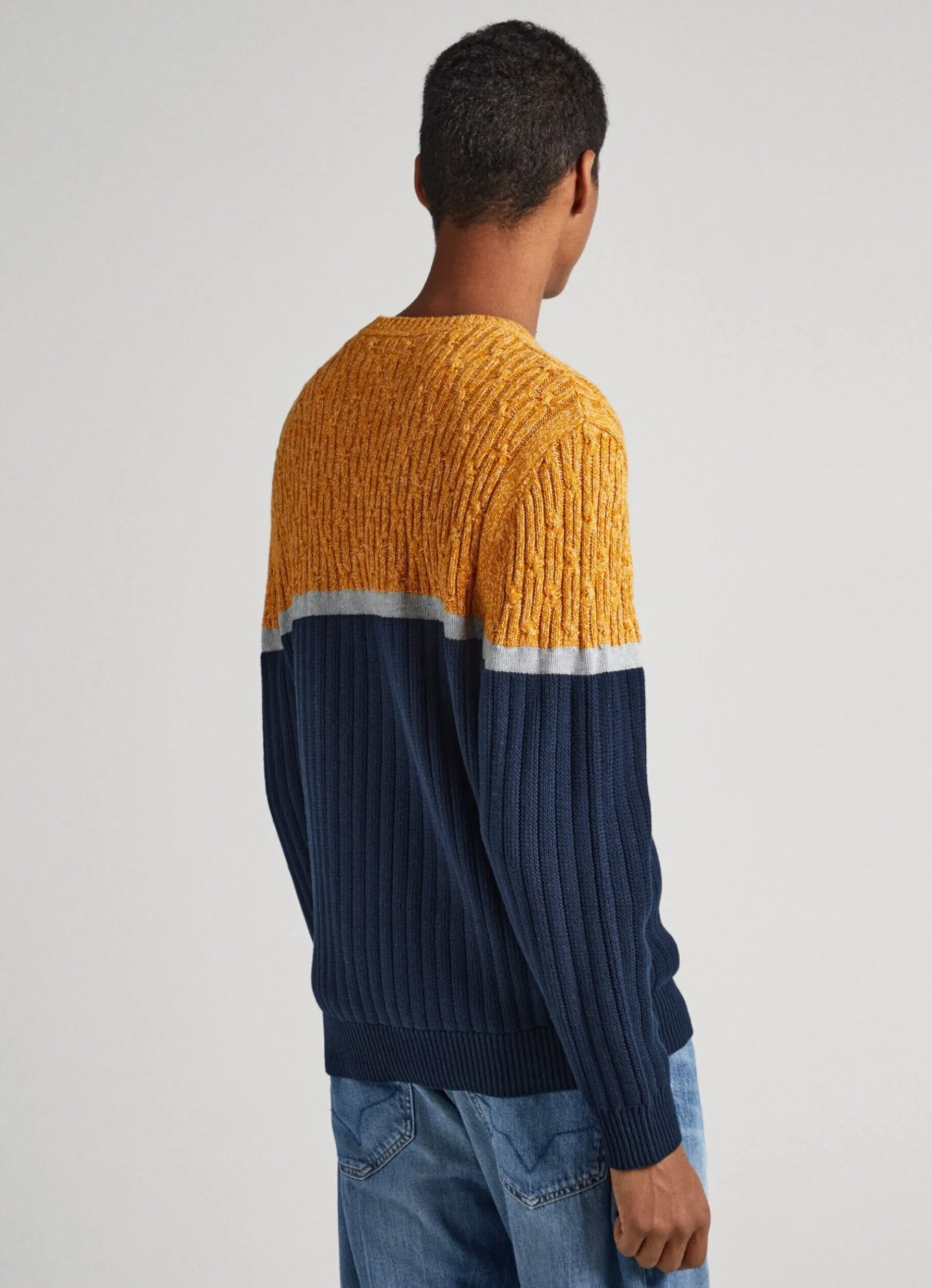 Men Pepe Jeans Mixed Stitch Sweatshirt