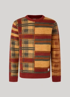 Men Pepe Jeans Multy Check Cotton Sweatshirt