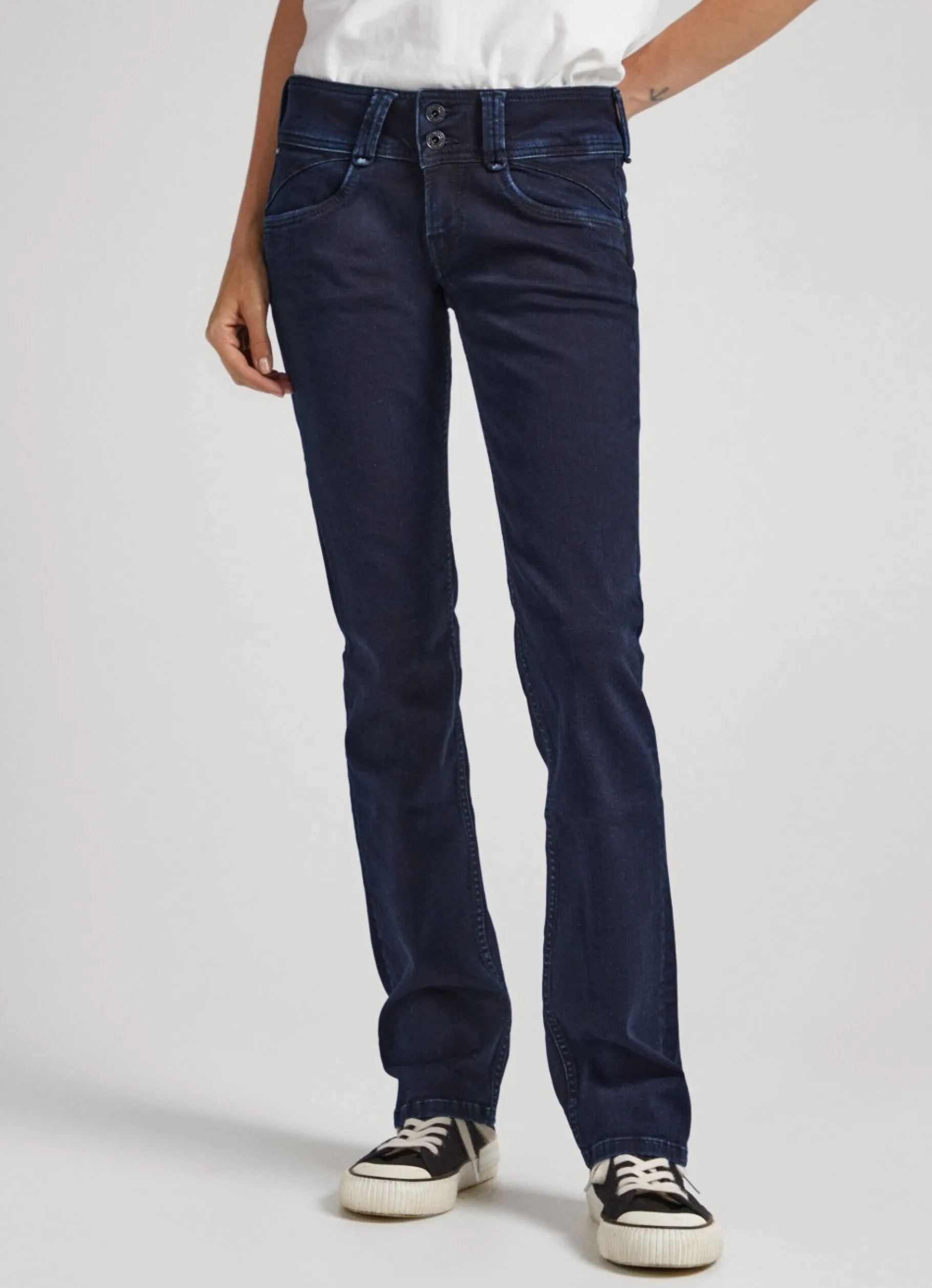 Women Pepe Jeans New Gen Regular Fit Mid-Rise Jeans