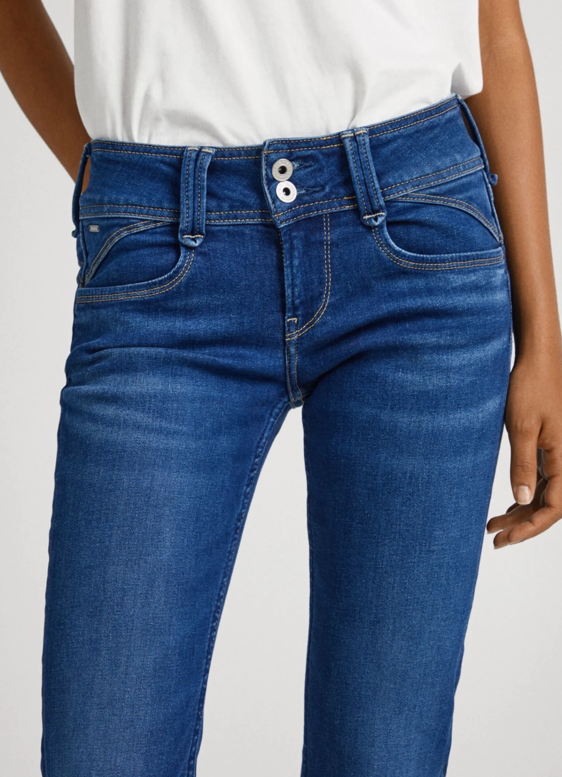 Women Pepe Jeans New Gen Regular Fit Mid-Rise Jeans