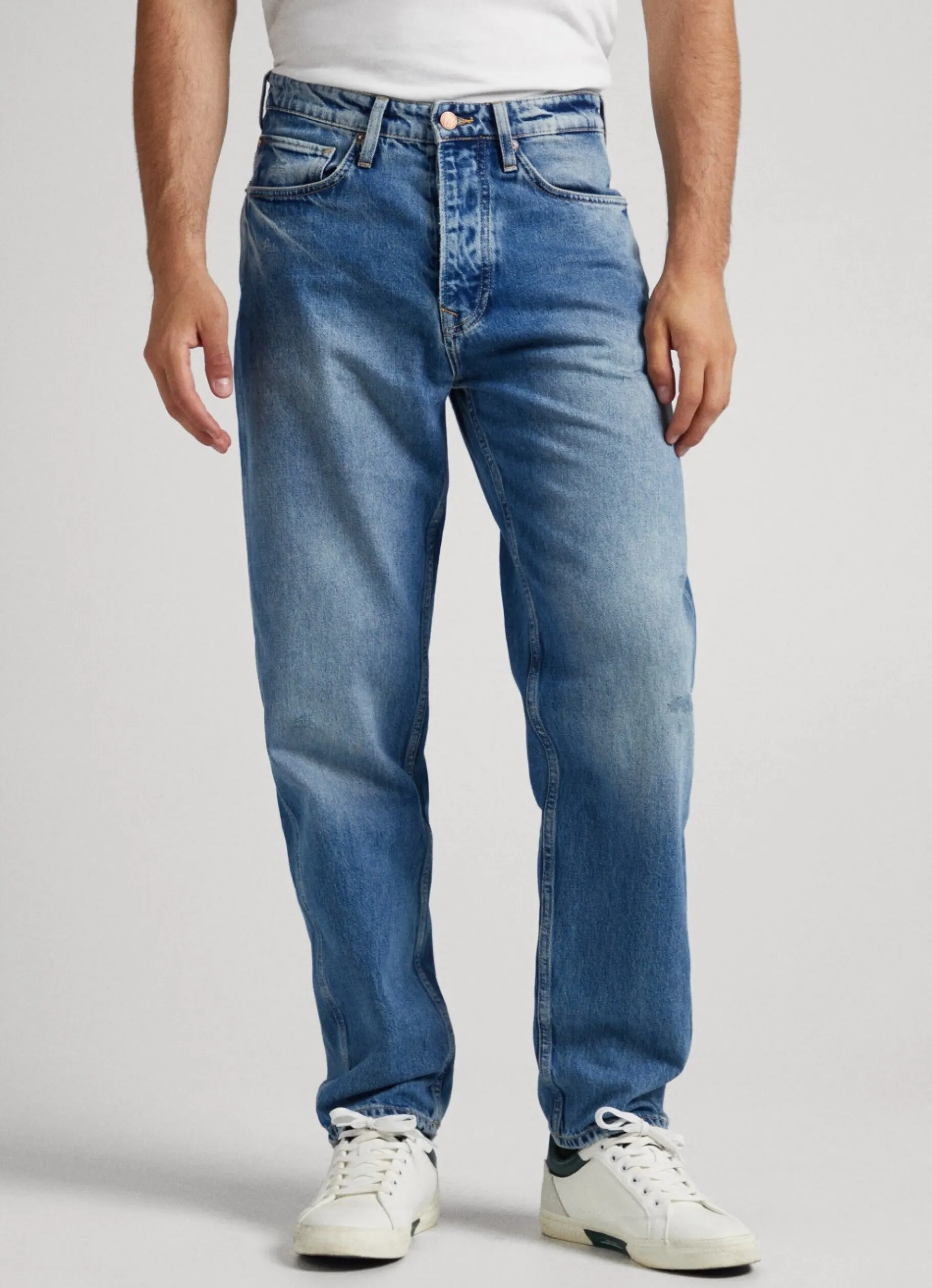 Men Pepe Jeans Nils Loose Fit Drop-Rise Jeans