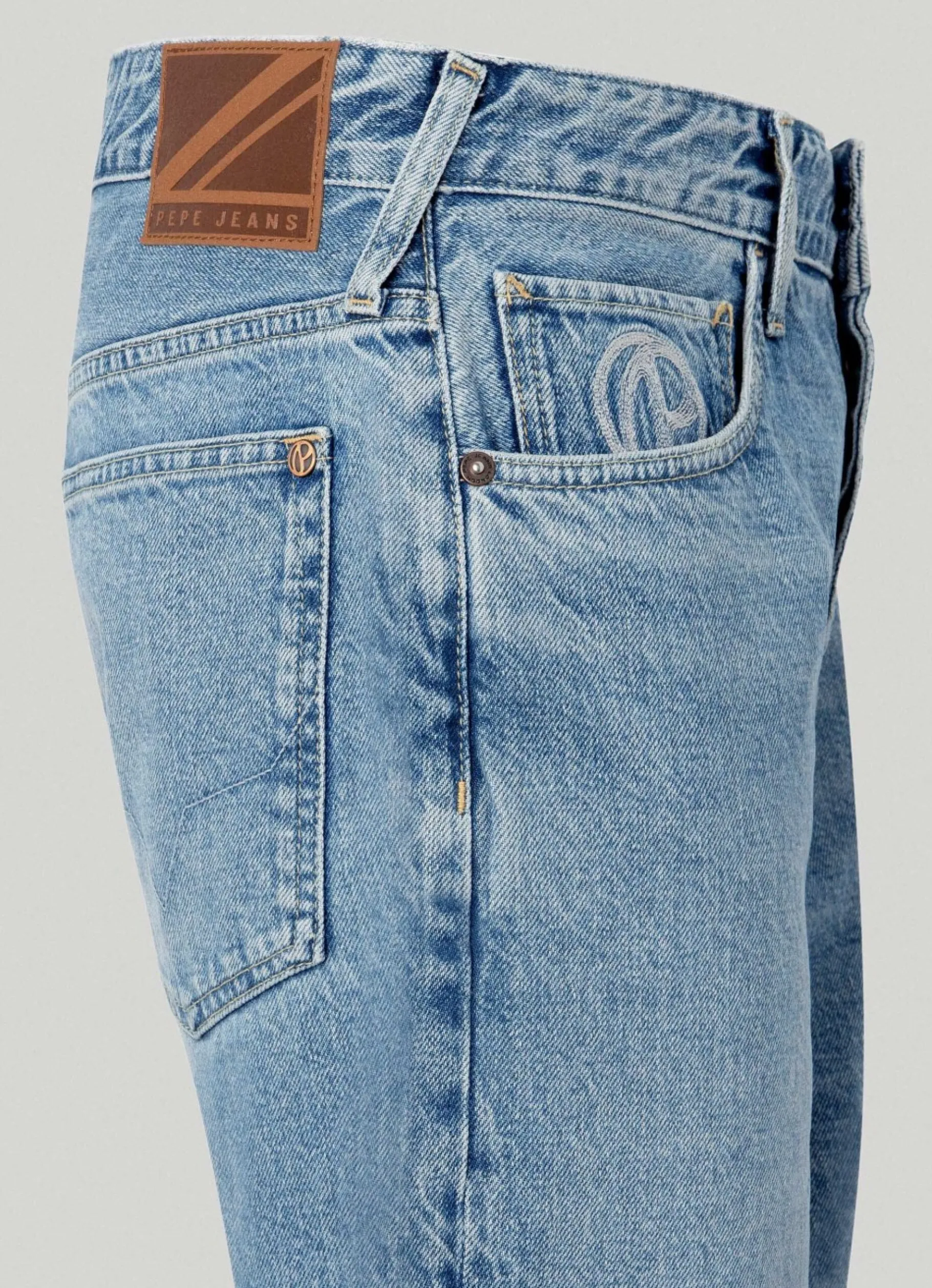 Men Pepe Jeans Nils Loose Fit Drop-Waist Jeans