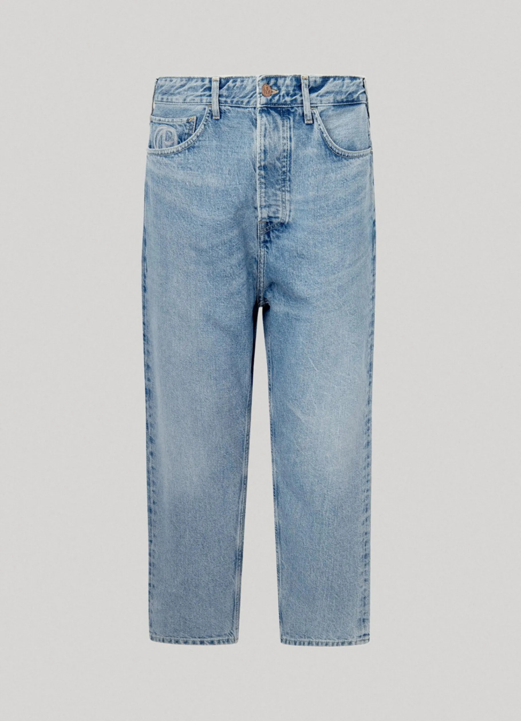 Men Pepe Jeans Nils Loose Fit Drop-Waist Jeans