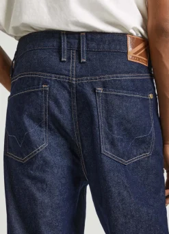 Men Pepe Jeans Nils Raw Loose Fit Drop-Waist Jeans