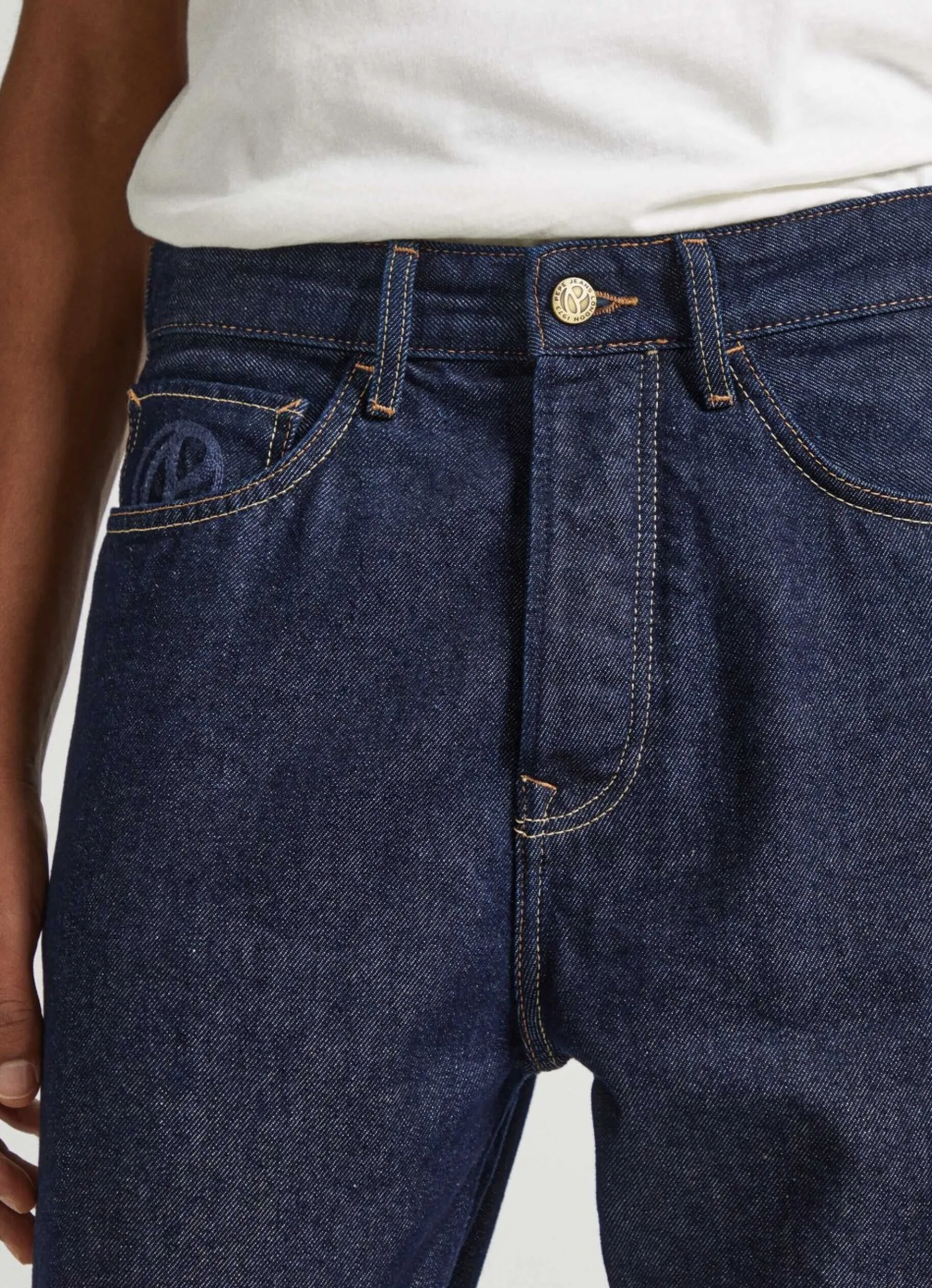 Men Pepe Jeans Nils Raw Loose Fit Drop-Waist Jeans