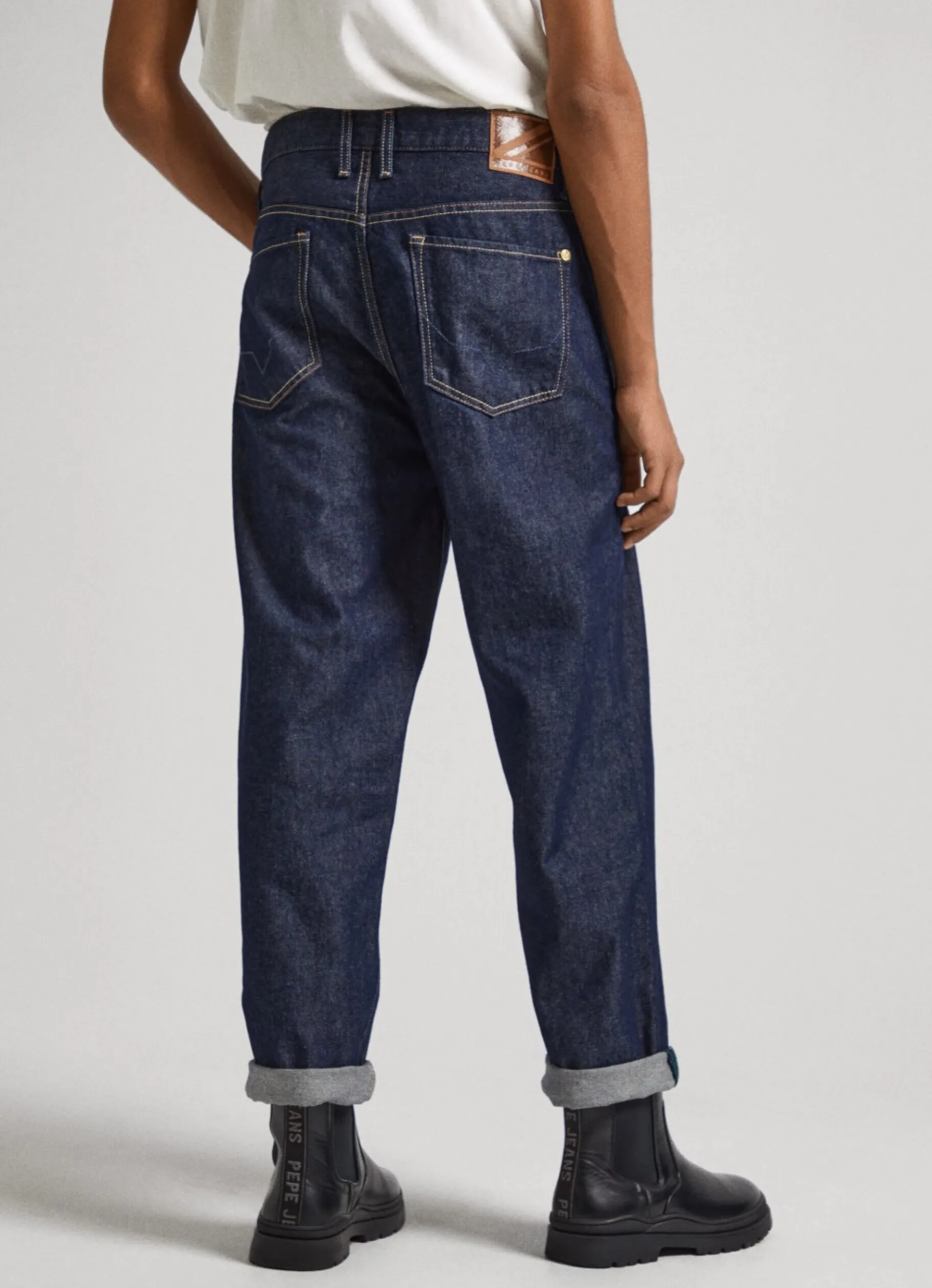 Men Pepe Jeans Nils Raw Loose Fit Drop-Waist Jeans
