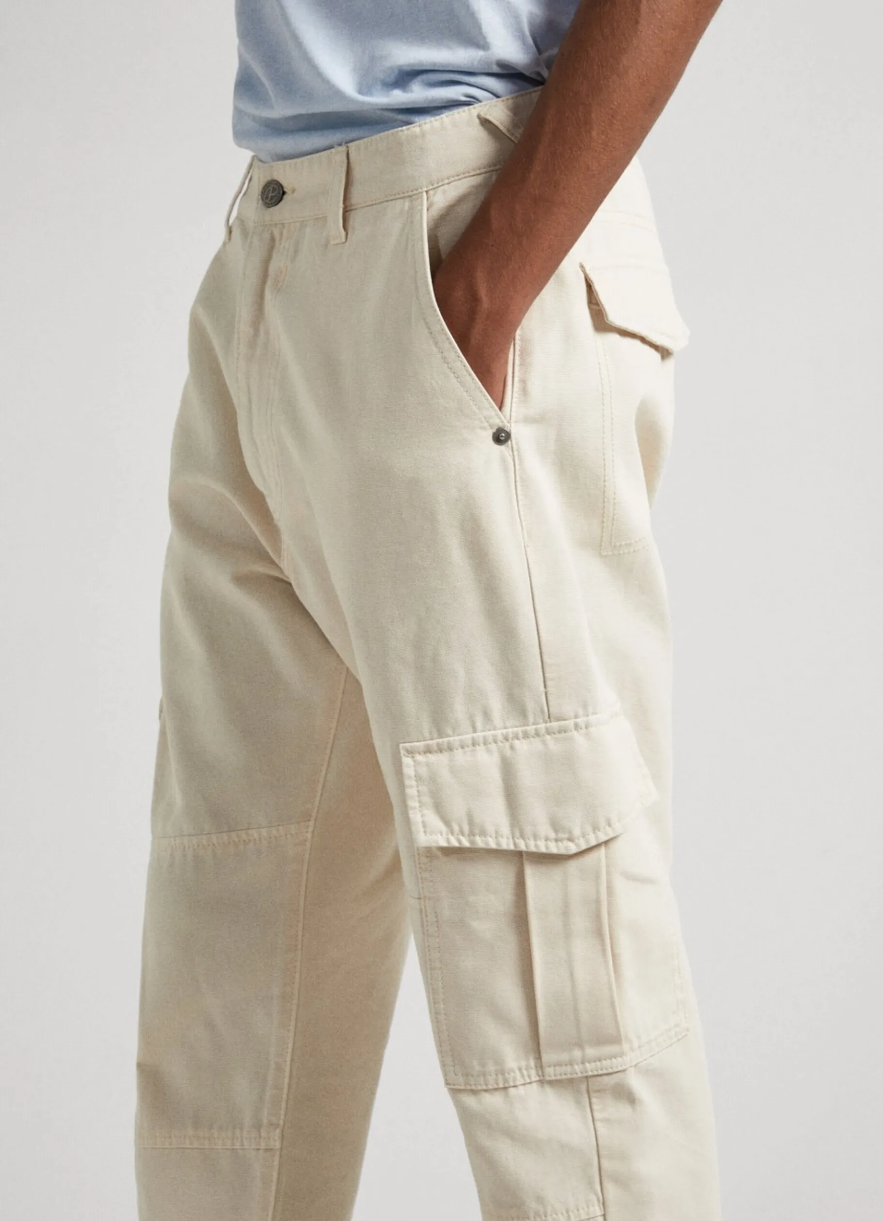 Men Pepe Jeans Nolan Loose Fit Cargo Trousers