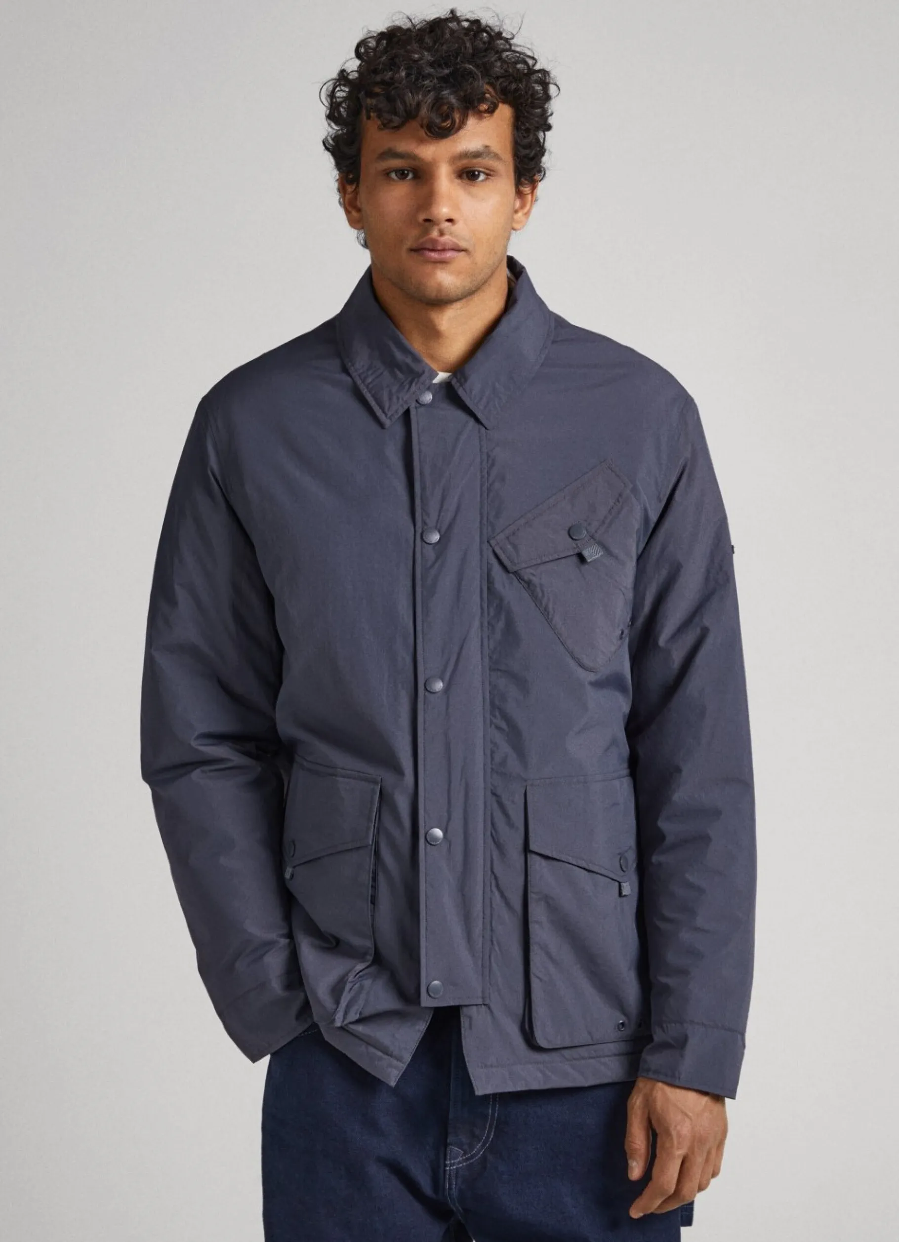 Men Pepe Jeans Nylon Hunting Jacket