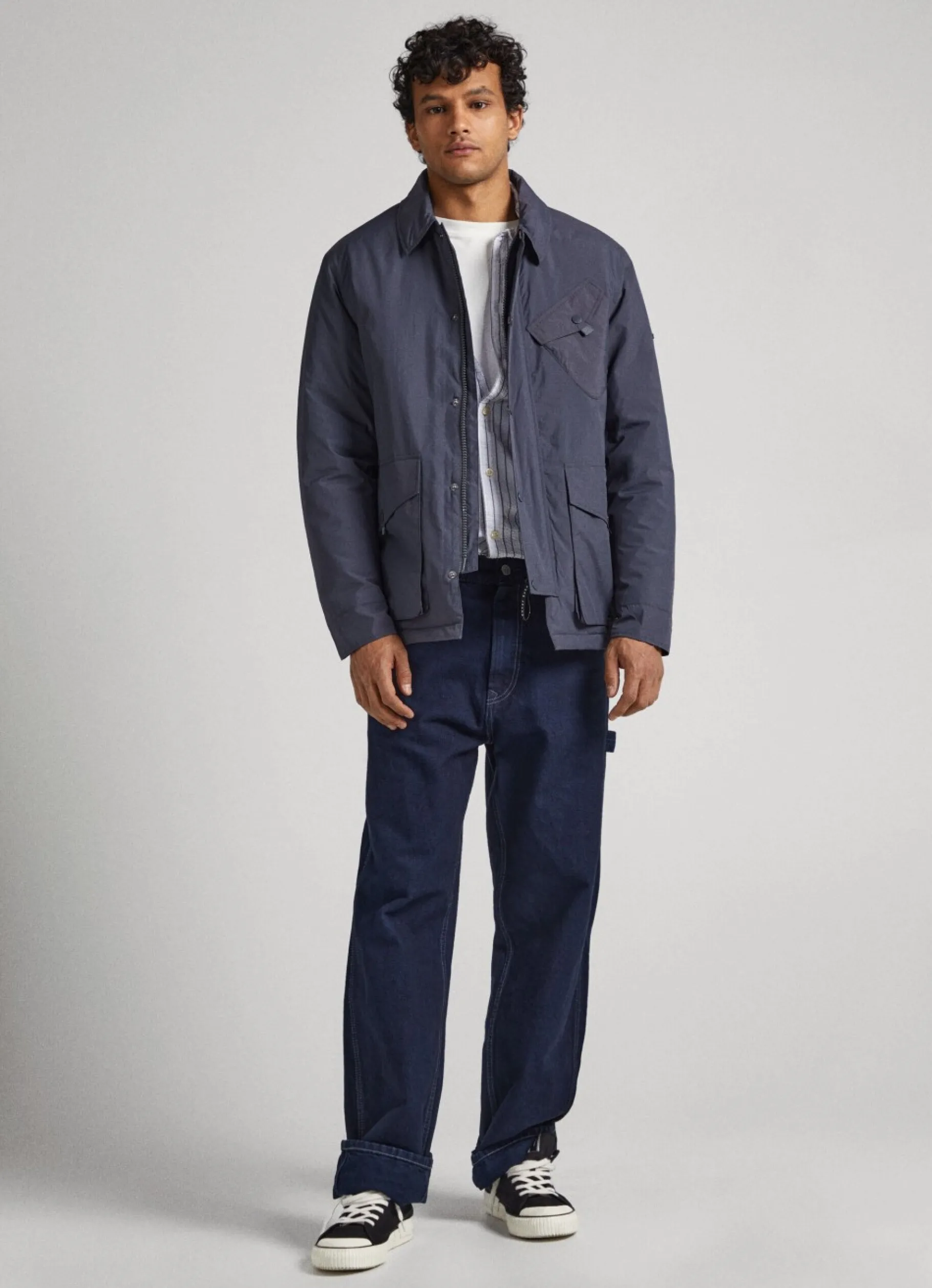 Men Pepe Jeans Nylon Hunting Jacket
