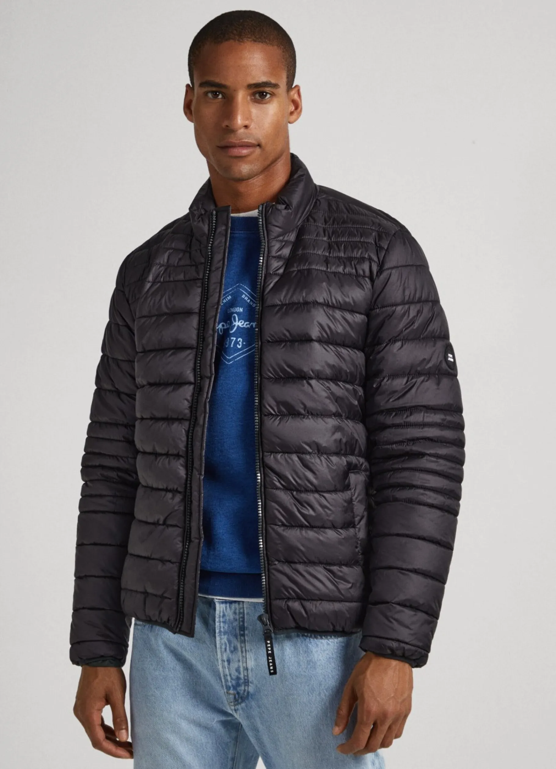 Men Pepe Jeans Nylon Puffer Jacket