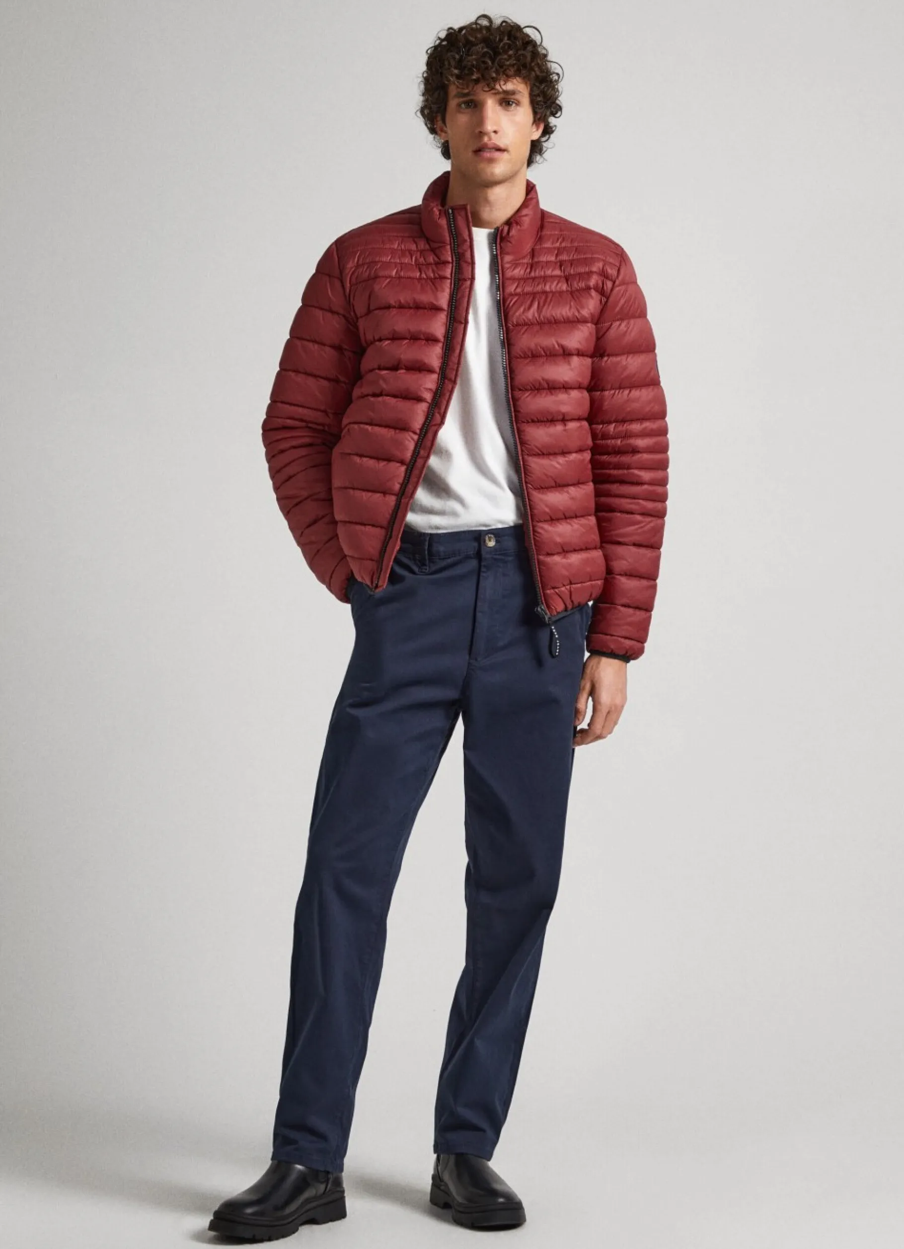 Men Pepe Jeans Nylon Puffer Jacket
