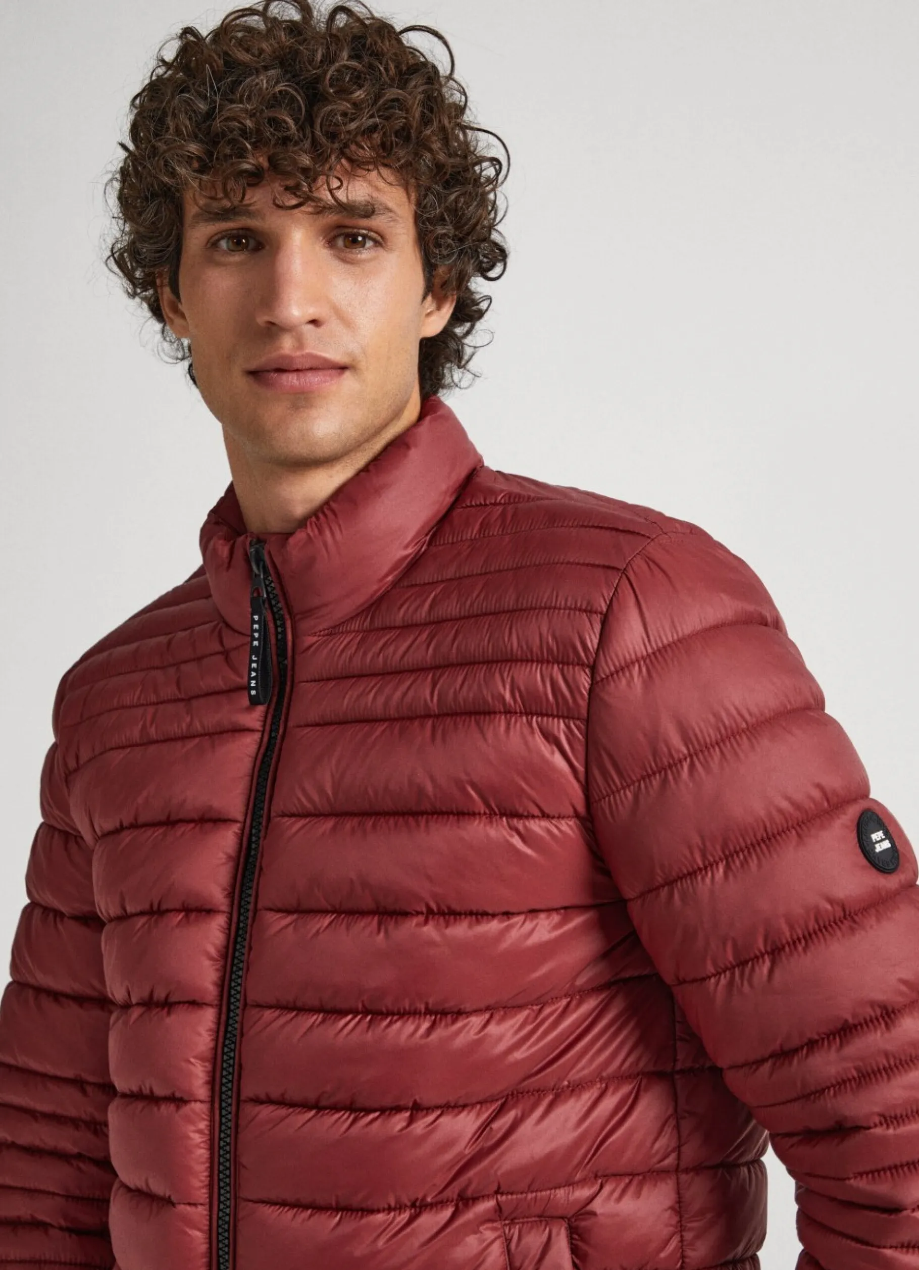 Men Pepe Jeans Nylon Puffer Jacket