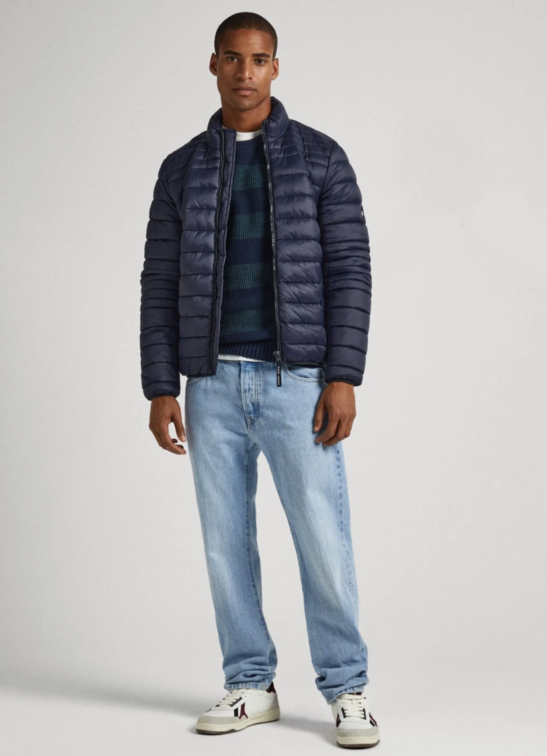 Men Pepe Jeans Nylon Puffer Jacket