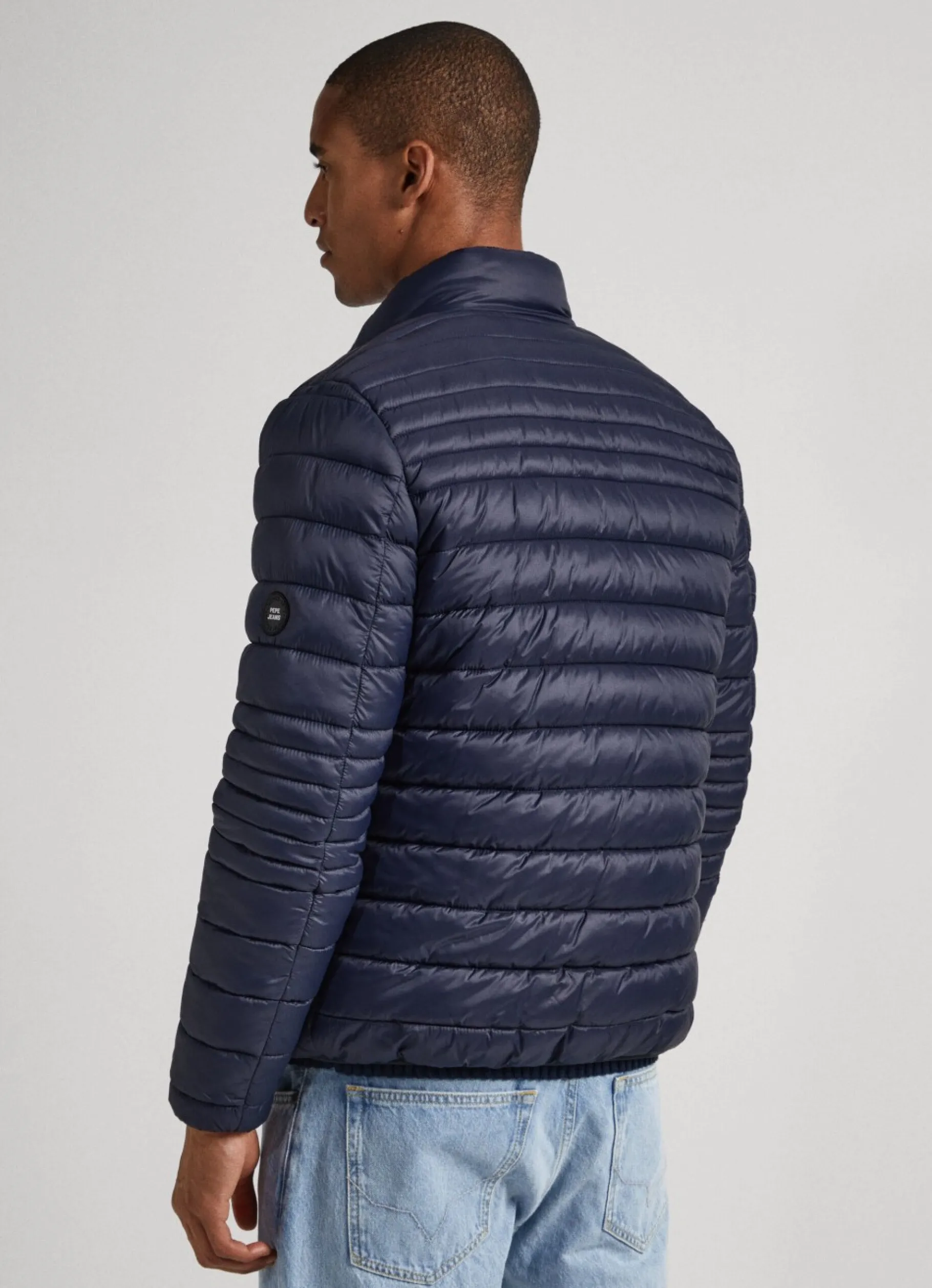 Men Pepe Jeans Nylon Puffer Jacket